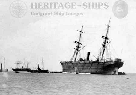 Baltimore - beached off Hastings 1872