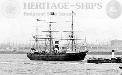City of Montreal - pre 1876 - on the Mersey off Liverpool