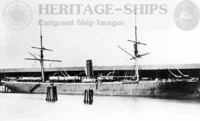 Lessing (pre 1882), Hamburg America Line steamship