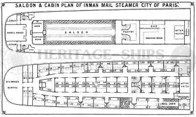(image for) City of Paris (1) - cabin plan