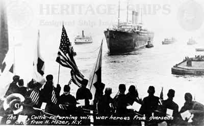 (image for) Celtic (2) - arriving New York WW1