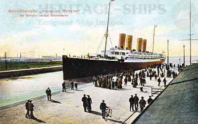 (image for) Kronprinz Wilhelm - at Bremerhaven