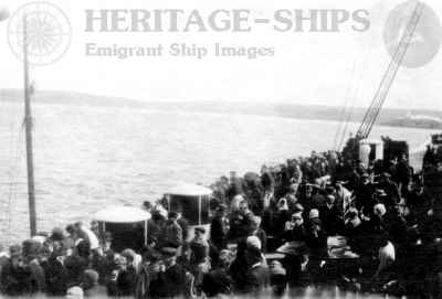 (image for) Ivernia - steerage passengers on deck