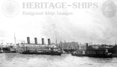 (image for) Lusitania - at New York