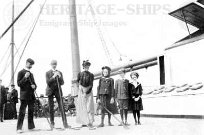 (image for) Celtic (2) - passengers playing deck shuffleboard