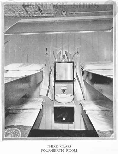 (image for) Cameronia (2) - 3rd class 4-berth room