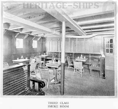(image for) Cameronia (2) - 3rd class smoke room