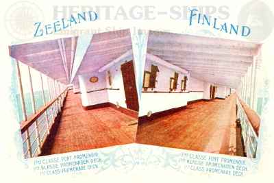 (image for) Finland & Zeeland (2) - 1st class promenade