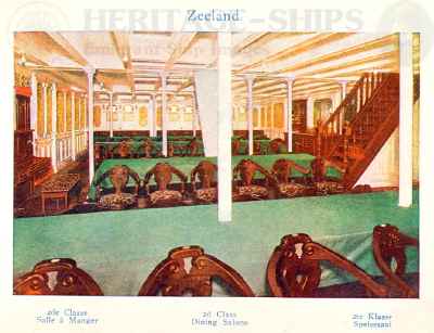 (image for) Zeeland (2) - 2nd class dining saloon