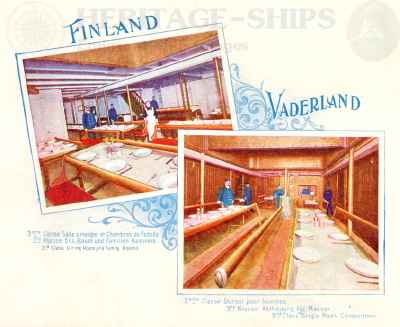 (image for) Finland & Vaderland (2) - 3rd class saloons