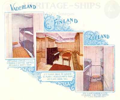 (image for) Finland, Vaderland (2) & Zeeland (2) - 3rd class views