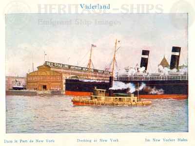 (image for) Vaderland (2) - docking at New York