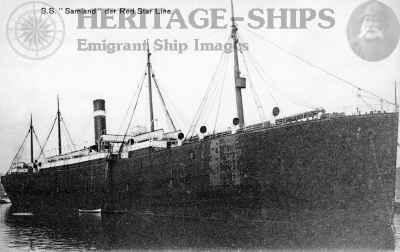 Samland, Red Star Line steamship
