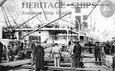 (image for) Red Star Line steamship at Antwerp