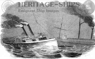 (image for) Atlantic and Ogdensburg - collision 1852