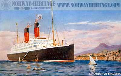 (image for) Cunarder at Madeira