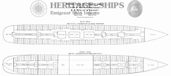 Steerage plans - Egypt and Spain (image for) Steerage plans - Egypt and Spain