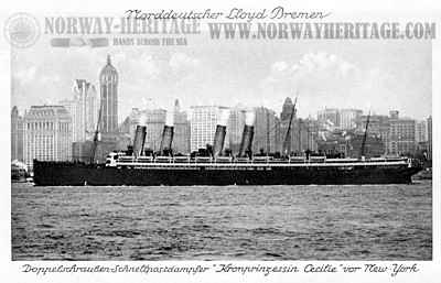 (image for) Kronprinzessin Cecilie - at New York