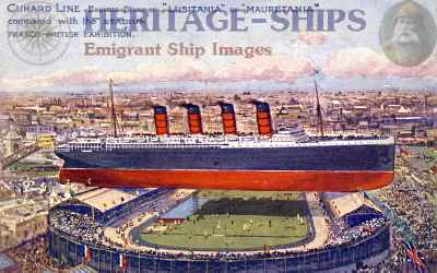 (image for) Cunard Line Express Steamer - comparision