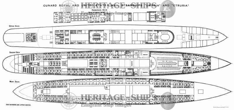 (image for) Etruria and Umbria - deck plans