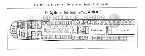 (image for) Wieland - Plan of the First-Class Accommodation