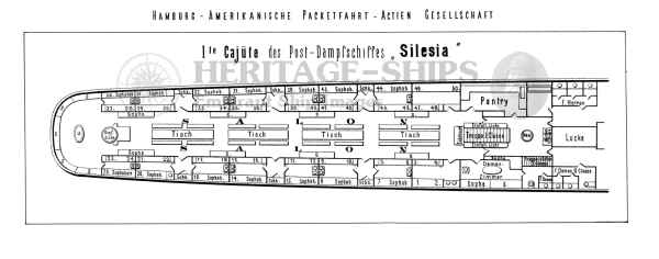(image for) Silesia - Plan of the First-Class Accommodation