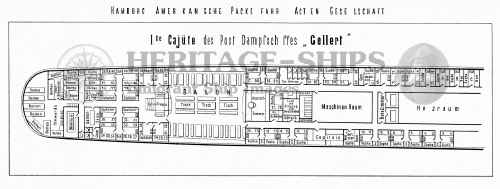 (image for) Gellert - Plan of the First-Class Accommodation