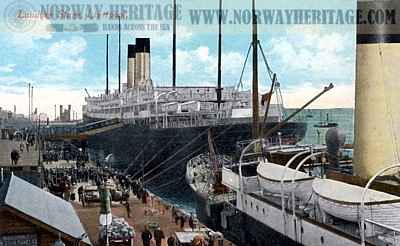 (image for) White Star liner at Liverpool