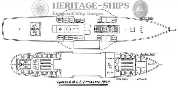 (image for) Britannia - cabin plan