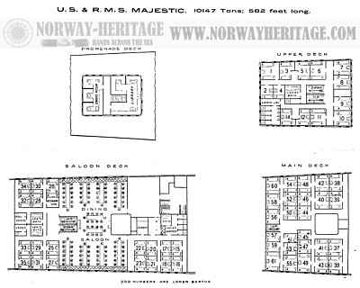 (image for) Majestic (1), second class plan