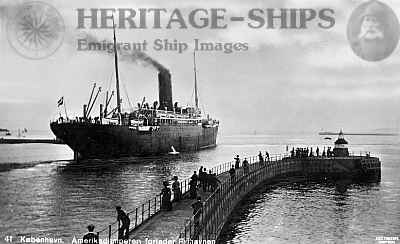 (image for) Oscar II departing Copenhagen