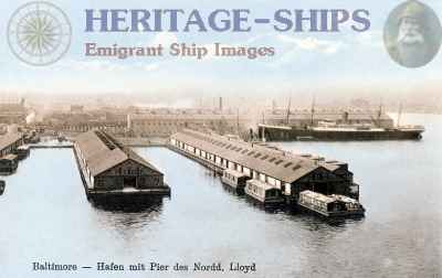 (image for) Norddeutscher Lloyd pier at Baltimore